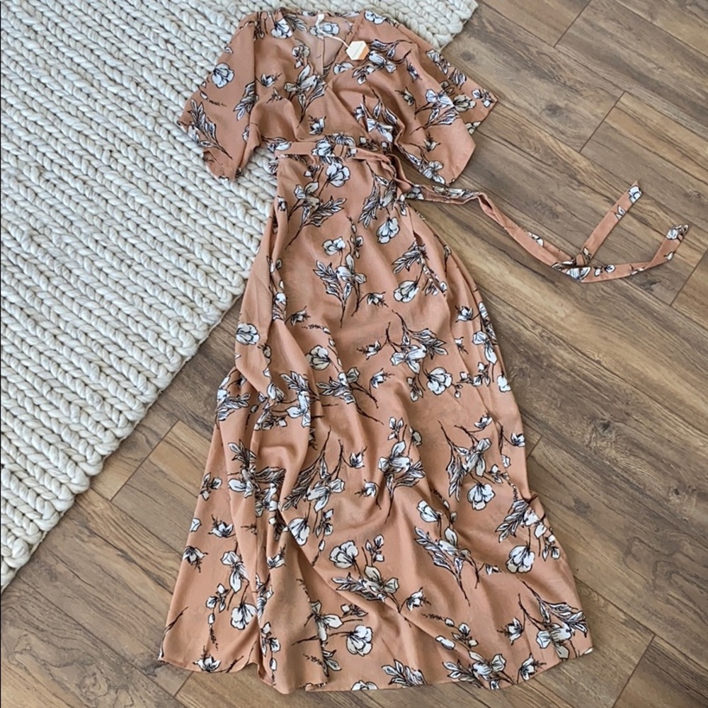 Floral Wrap Dress